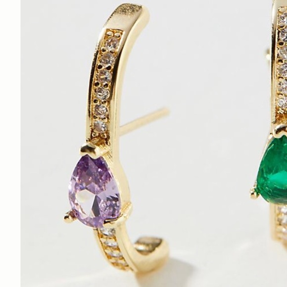 Anthropologie Shashi Earrings in Pink - Picture 2 of 9